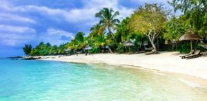 68053111 - tropical paradise in mauritius island.le morne beach.
