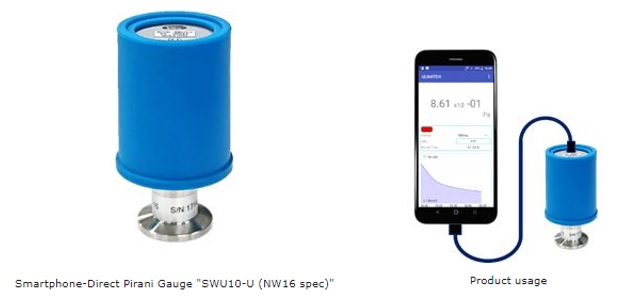 ULVAC launches Smartphone-Direct Pirani Gauge “SWU10-U”