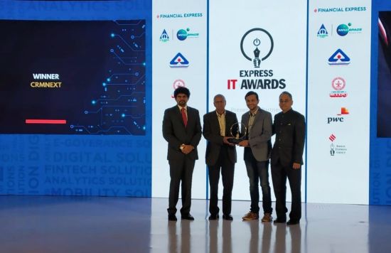 CRMNEXT bags the prestigious ‘Digital Solution of The Year’ award at Express IT Awards 2019