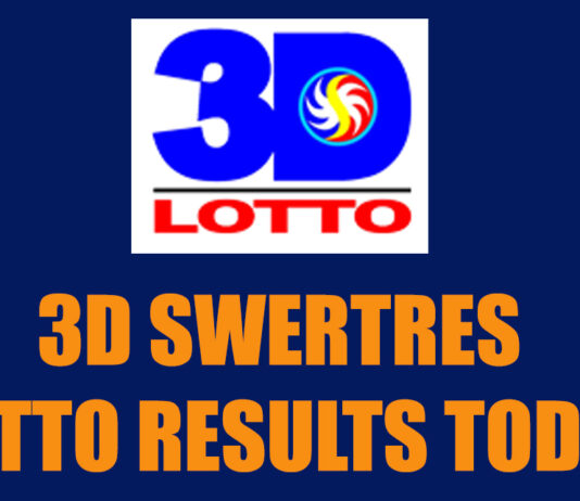 3D Swertres Lotto Result