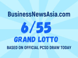 6/55 Grand Lotto Result Today