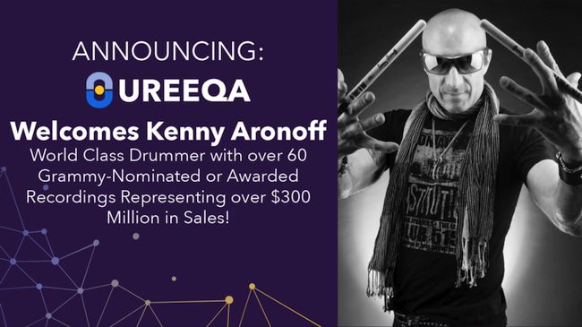 The UREEQA Collection of Pledged Assets Welcomes Kenny Aronoff UREEQA Kenny Aronoff
