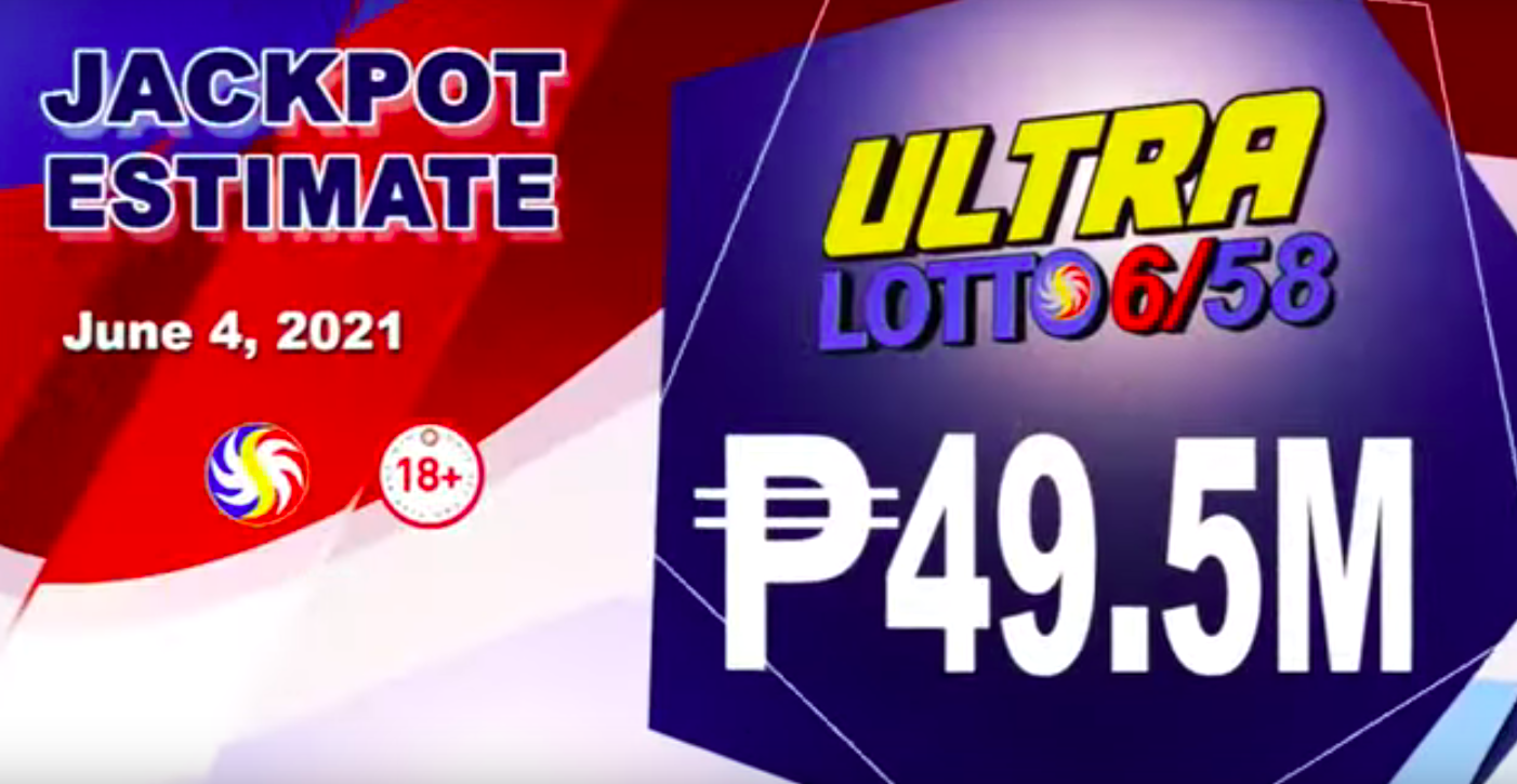 6/58 Ultra Lotto Result Today, June 4, 2021 Friday from PCSO Draw
