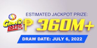 6/55 Grand Lotto Result July 6, 2022