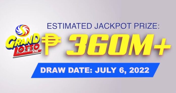 6/55 Grand Lotto Result July 6, 2022