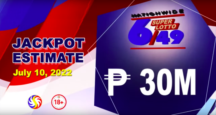 6/49 Super Lotto Result Today July 10, 2022