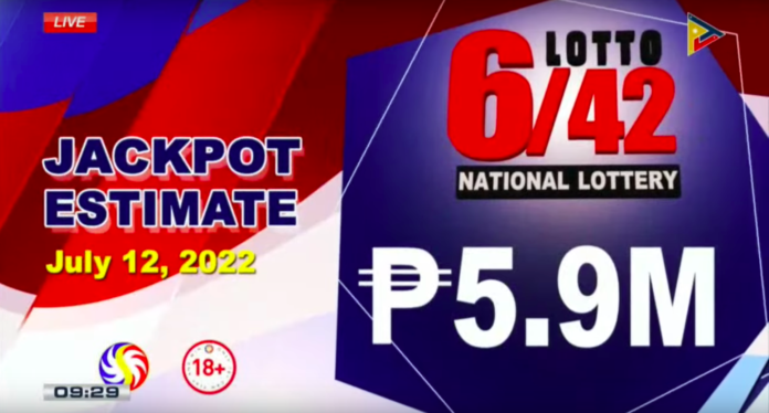 6/42 Lotto Result Today July 12, 2022