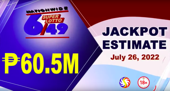 6/49 Super Lotto Result Today July 26, 2022