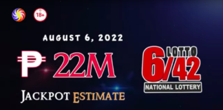 6/42 Lotto Result August 6, 2022